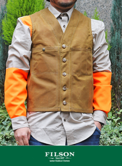 FILSON フィルソン OIL TIN CLOTH VEST TAN