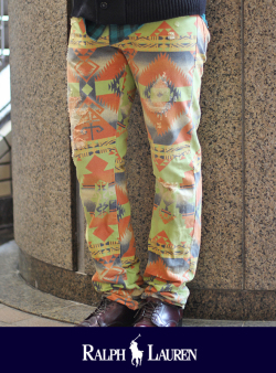 POLO RALPH LAUREN ポロ ラルフローレン ネイティブ柄デニムパンツ