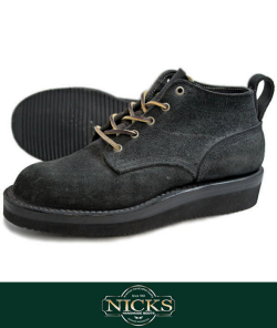 NICKS BOOTS ニックスブーツ ORIGINAL TOE OXFORD ROUGHOUT BLK◆SALE ￥20000 off◆