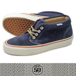 VANS バンズ 50th CHUKKA BOOT 49 REISSUE NAVY SUEDE