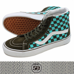 VANS バンズSK8-Hi REISSUE (50th) BLK/EME/CHECKER