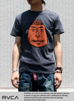 RVCA ルカ ANP Tシャツ Barry Head Badge BLK