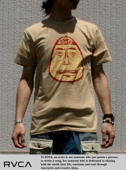 RVCA ルカ ANP Tシャツ Barry Head Badge SND