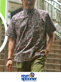 Reyn Spooner レインスプーナー B.D PULLOVER ALOHA SHIRT