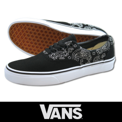 VANS バンズ  ERA エラ Bandana Stitch Black/White