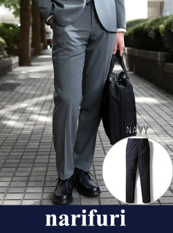 【narifuri】 ナリフリ Shadow stripe slacks(NF907)