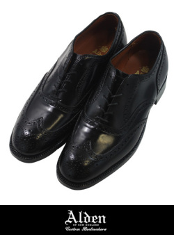 Alden オールデン 9741 ウィングチップ #8 BLACK  期間限定SALE