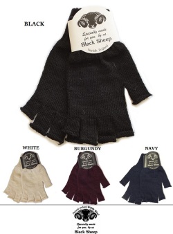 BLACK SHEEP ブラックシープ　フィンガーレスニットグローブ#3　手袋  4カラー