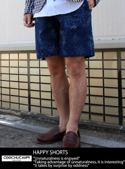 COOCHUCAMP HAPPY SHORTS DENIM PAISLEY