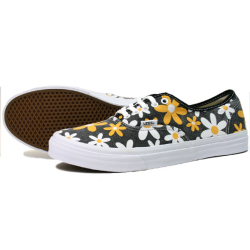 VANS バンズ　AUTHENTIC SLIM FLOWER BLK/YLW/WHT