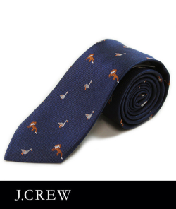 J.CREW ジェイクルー ネクタイ タイ シルク アニマル柄