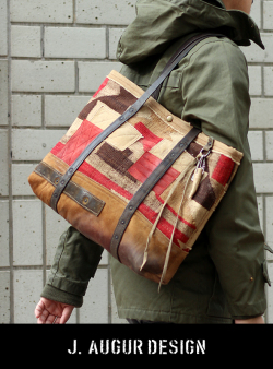 J.AUGUR DESIGN ジュディーオーガーデザイン Navajo tote chaps leather