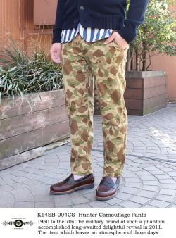 KIFFE キッフェ  HUNTER CAMOUFLAGE PANTS 迷彩9分丈ストレッチパンツ