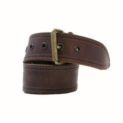 RRL ダブルアールエル レザープレーンベルト D.BRW
