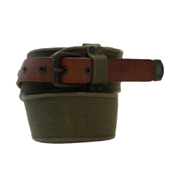 RRL ダブルアールエル　キャンバス×レザーベルト　　KHA