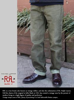 RRL ダブルアールエル Slim-Fit DENIM スリムフィットデニム