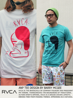 RVCA ルカ ANP TEE BARRY 2 (BARRY MCGEE)