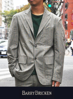 BARRY BRICKEN バリーブリッケン グレンチェックシャツジャケット