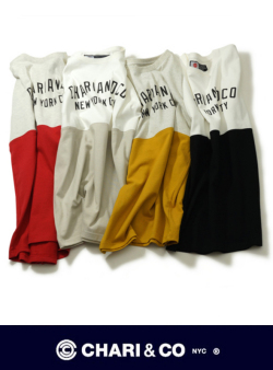 CHARI&CO チャリアンドコー　BI-TONE ARCH LOGO TEE