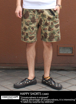 COOCHUCAMP クーチューキャンプ HAPPY SHORTS CAMO
