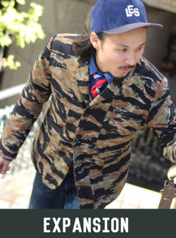 EXPANSION エクスパンション GLEN COVE JACKET BLEED TIGER CAMO