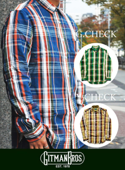 【Gitman Vintage】 ギットマンヴィンテージ ツイル チェックシャツ