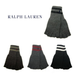 ポロラルフローレン ラインフィンガーレスニットグローブ