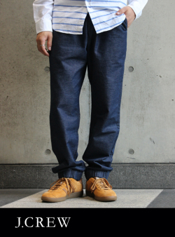 J.CREW ジェイクルー  デニムシャンブレーイージーパンツ NAVY