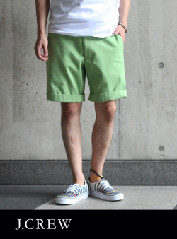 J.CREW ジェイクルー COLOR SHORTS カラーショーツ L.GRN