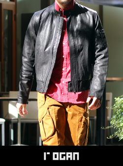 rogan ローガン Single Leather blouson