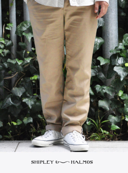 SHIPLEY&HALMOS シプリー＆ハルモス ライトトラウザー KHAKI