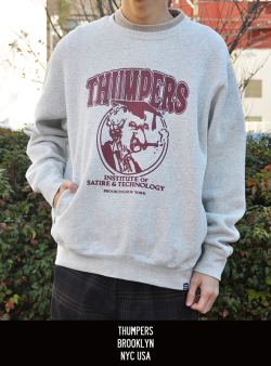 THUMPERS NYC サンパース INSTTURE POCKET SWEAT CREW