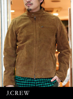 【J.CREW】ジェイクルー  SUEDED SINGLE JACKET CAMEL