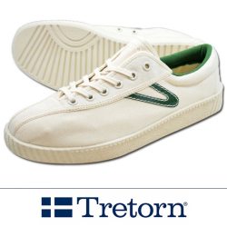 TRETORN トレトン　NYLITEナイライト キャンバス WHITE /GREEN