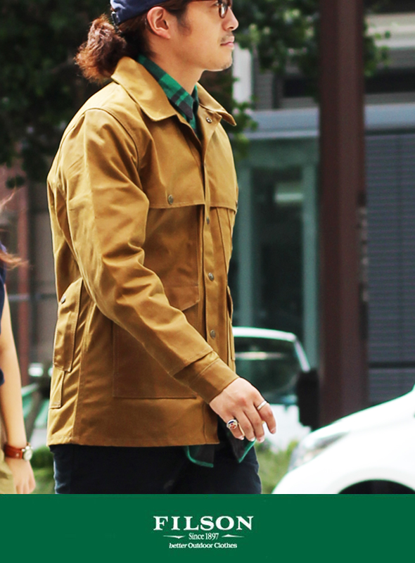 42】FILSON ティンクロスクルーザー アメリカ製 オイルドジャケット  