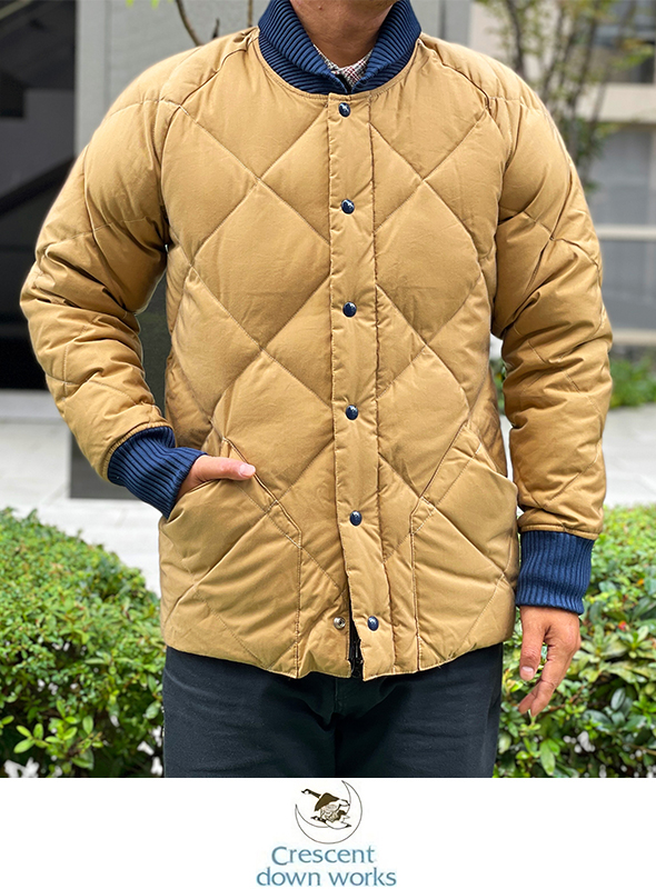 CRESCENT DOWN WORKS クレセントダウンワークスQUILTED DOWN JACKETを  