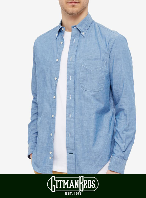 Gitman Vintageギットマンヴィンテージシャンブレー ボタンダウン  