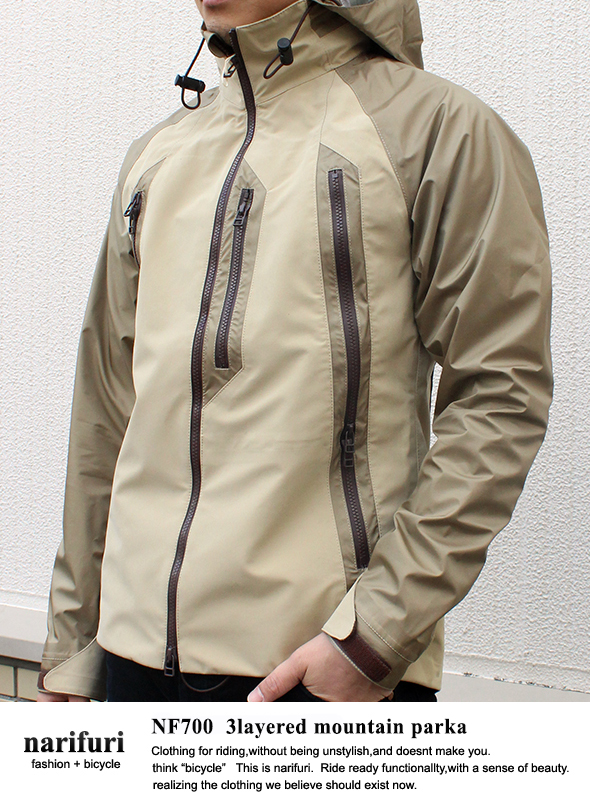 narifuri 3レイヤーパーカー narifuri ナリフリ 3layered mountain parka 3レイヤー