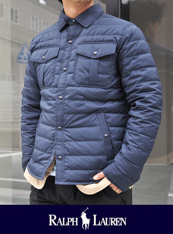 POLO RALPH LAUREN ポロ ラルフローレン Quilted down shirt jacketを  