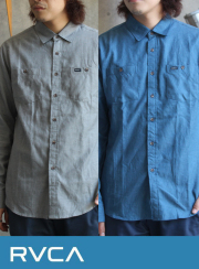 RVCA SESPE L/S ネル シャツ