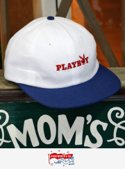 Good Worth  グッドワース PLAY BOY  BUNNY STRAPBACK WHT/NVY