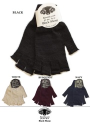 BLACK SHEEP ブラックシープ　フィンガーレスニットグローブ#3　手袋  4カラー
