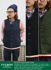 FILSON フィルソン　モールスキンベスト