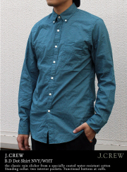J.CREW ジェイクルー　B.D ドットシャツ NVY/WHT