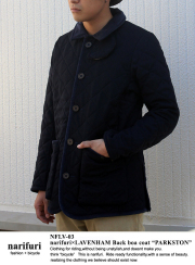 narifuri ナリフリ narifuri×LAVENHAM Back boa coat “PARKSTON” バックボアコート(NFLV-03)