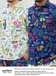 narifuri ナリフリ narifuri for FRED PERRY Tropical polo shirt トロピカルポロシャツ(NFFP-03)