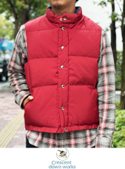 CRESCENT DOWN WORKS クレセントダウンワークス DOWN VEST