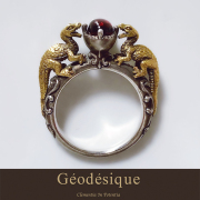 geodesique ジィオデシック　ジオデシック　ルチル　リング　11号 Geodesique ジィオデシック オアシスジュエリー リングを通販