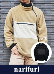 narifuri ナリフリ スタンドカラーフリースアノラック(NF2064)