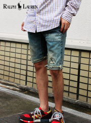 DENIM & SUPPLY リペアデニムショーツ